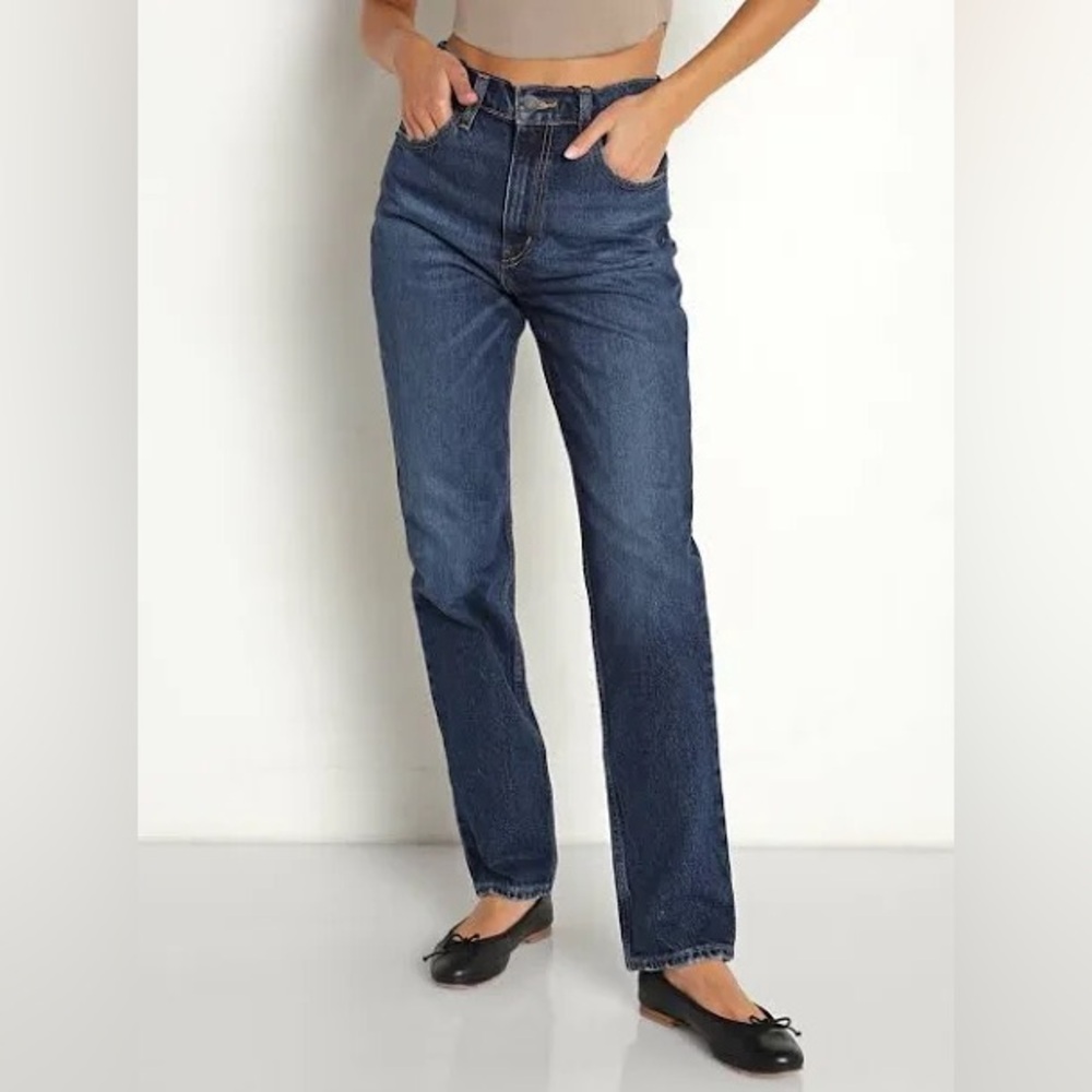70s High Slim Straight Jeans